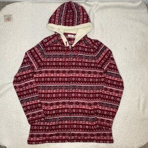 Columbia Fair Isle Full Zip Hoodie: Size Medium